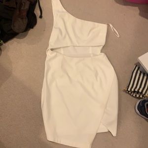 nBD white cutout dress